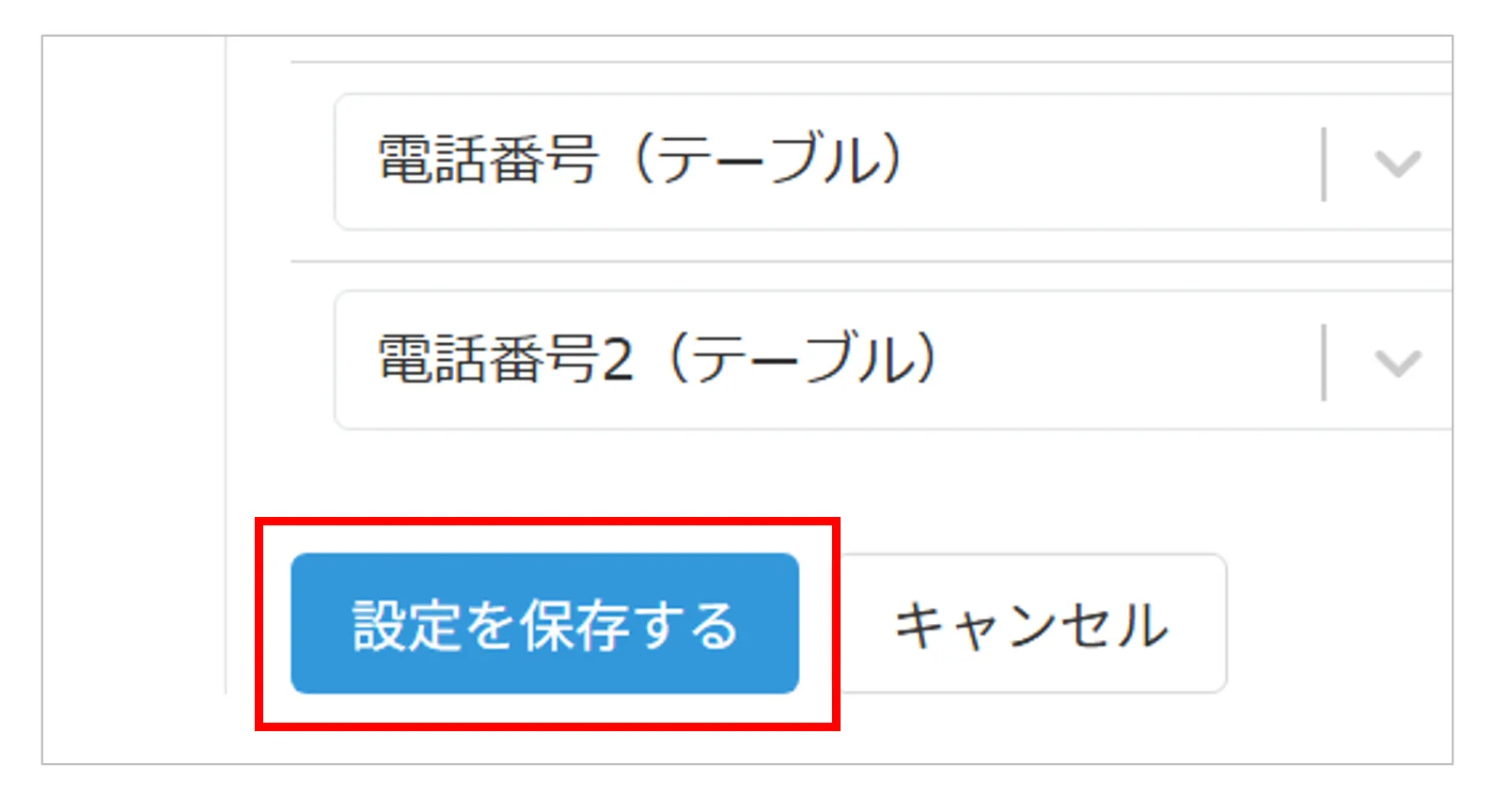 プラグイン設定画面で「設定を保存する」をクリックする